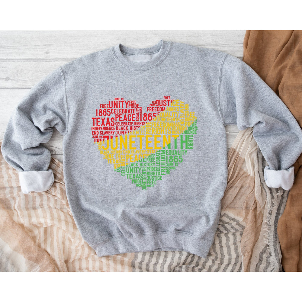 Juneteenth Sweatshirt, Balck Lives Matter Sweatshirt, Black History Gifts, Africa Heart Sweatshirt, Black Women Gift, Black Lives Hoodie.jpg