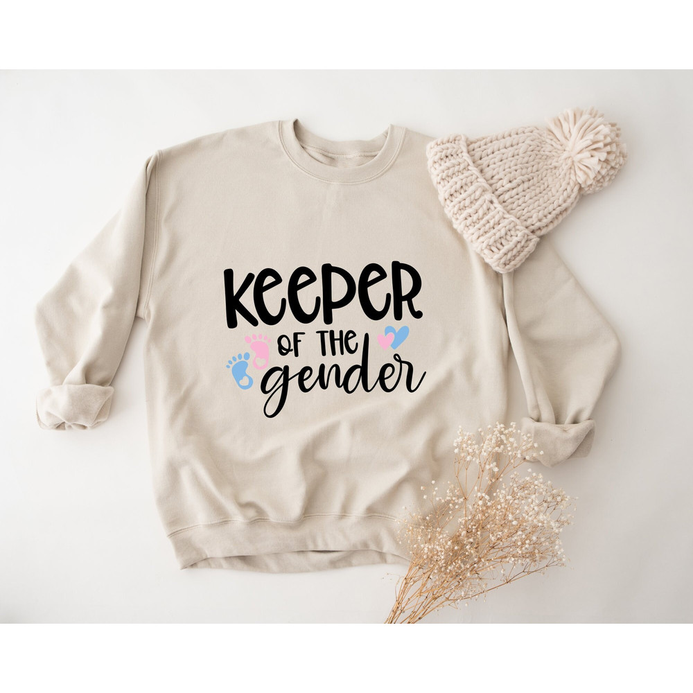 Keeper of the Gender Sweatshirt, Funny Gender Reveal Party Sweatshirt, Team Boy Sweatshirt, Baby Announcement Sweatshirt, Gender Reveal.jpg