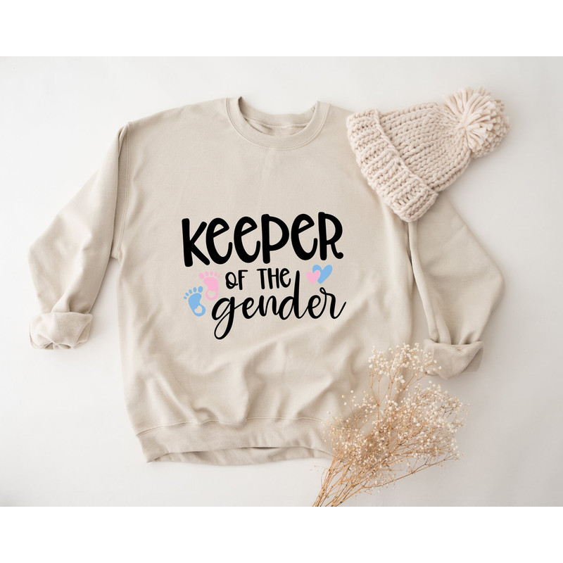 Keeper of the Gender Sweatshirt, Funny Gender Reveal Party Sweatshirt, Team Boy Sweatshirt, Baby Announcement Sweatshirt, Gender Reveal.jpg