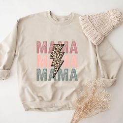 leopard mama sweatshirt, retro mom sweatshirt, mama sweatshirt, mom sweatshirt, mom life sweatshirt, mama leopard hoodie