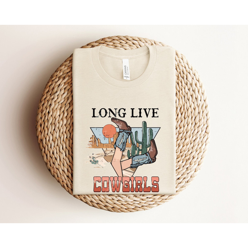 Long Live Cowgirls Shirt, Country Graphic Shirt, Retro Cowgirl Shirt, Western Cowgirl Shirt, Oversized Graphic Shirt, Western Graphic Shirt.jpg