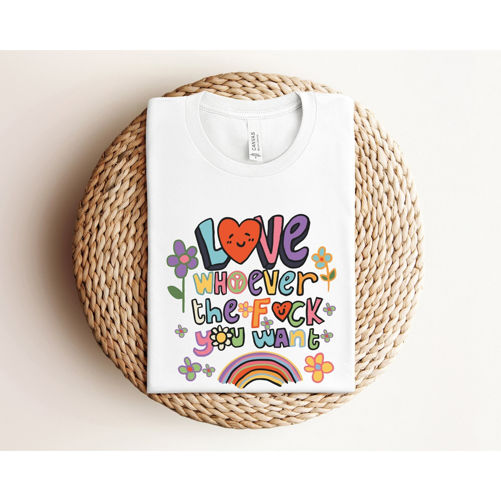 Love Whoever the F you want, LGBQT Shirt, Pride Month Shirt, LGBT Shirt, Rainbow Shirt, Retro Frog Shirt, Gay Pride Trendy Tshirt, Pride Tee.jpg