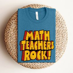 math teacher rock shirt, funny math shirt, math teacher gift, teacher appreciation tshirt, problem solver matching shirt
