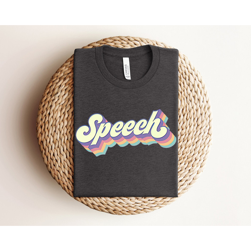 Speech Therapy Shirt, Retro Speech Therapist Shirt, Speech Pathology Gift, Speech Pathologist Shirt, SLP Shirt, SLPA Shirt, Autism Shirt.jpg