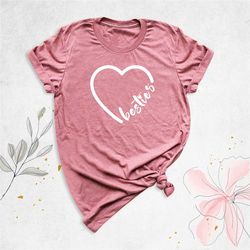 besties heart shirts, sisters matching shirt, best friends shirt, cousin matching shirt, bff shirt, friends matching shi