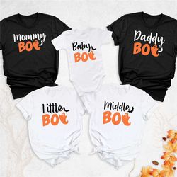 family halloween shirt, boo gift shirt, matching halloween shirt, halloween crew shirt, mama boo shirt, daddy boo shirt,