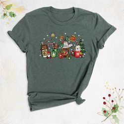 christmas coffee shirt, winter women shirt, coffee lover shirt, christmas latte shirt, snowman shirt, holiday shirt, chr
