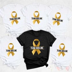 childhood cancer shirt, team cancer shirt, personalized childhood cancer shirt, gold ribbon shirt, support squad tee, ca