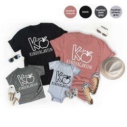 teacher shirt, k is for kindergarten shirt, kindergarten teachers shirt, first day school shirt, back to school shirt, t