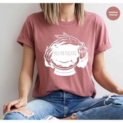 you're fucked shirt, witchy t-shirt, goth shirt, halloween shirt, mystical hand shirt, psychic tee, funny witch shirt