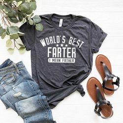funny dad shirt, dad birthday gift, dad gift, gift for dad, father humor shirt, farter father tee, world's best farter i
