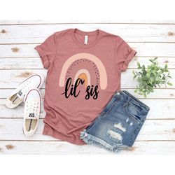 lil sis shirt, little sister shirt, sister shirt, pregnancy announcement, baby announcement, matching sibling shirts, bi