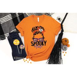 spooky mama shirt, halloween shirt, halloween funny shirt, spooky shirt, halloween party, scary halloween shirts, hallow