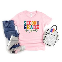 second grade squad shirt, second grade shirt, hello second grade shirt, hello 2nd grade, second grade teacher shirt, bac