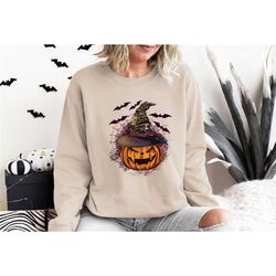 spooky pumpkin sweatshirt, halloween pumpkin sweatshirt, trick or treat shirt, halloween shirt, spooky shirt,halloween s