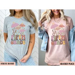 fifth grade teacher team shirt boho floral 5th grade dream team tshirt groovy flower hello fifth grade squad 5th grade c