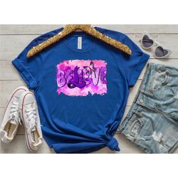 believe alzheimer awareness shirt, alzheimer support shirt, purple ribbon shirt, mental health shirt, dementia shirt