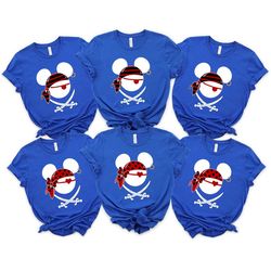 disney pirates family shirts, disney pirates of caribbean shirt, mickey and minnie disney cruise shirt, pirate shirts, p