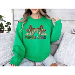 skeleton hand mardi gras sweatshirt, nola shirt,fat tuesday shirt, flower de luce shirt, louisiana shirt, saints new orl