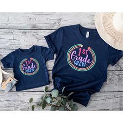 first grade crew shirt, last day of school shirt, back to school shirt,first grade teacher shirt, 1st grade student shir
