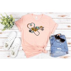 nurse life shirt, gift for nurse, nurse week, nursing school tee, registered nurse shirt, leopard print nurse shirt, nur