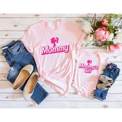 mommy and mommy's girl doll matching shirts, mommy and daughter shirt, mommy's girl shirt, mother daughter shirt, mother