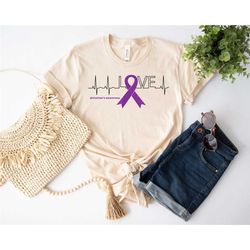 love ribbon gifts for survivors national alzheimers, alzheimers awareness november, purple ribbon shirt, elephant awaren