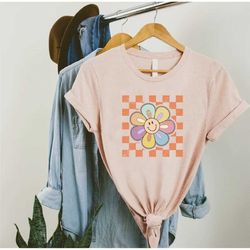 retro daisy shirt, daisy flower shirt, summer gift,botanical shirt women, boho daisy shirt,flower shirts for women,daisy