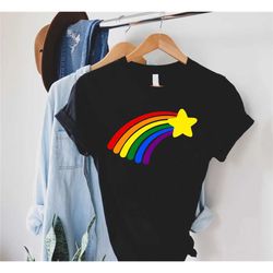 rainbow pride shirt, rainbow gay pride shirt, rainbow lgbt shirt, rainbow star shirt, gay festival shirt,pride month shi