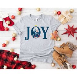 joy shirt, christmas nativity scene shirt for women, christmas gifts christmas nativity shirt, religious tee,christian c