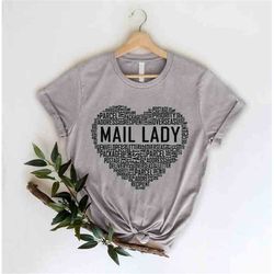 mail lady shirt, gift for post woman, mail women shirt, postal lady shirt, postal life, post office worker, postal shirt