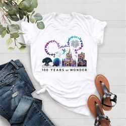 100th anniversary shirt, 100 years of wonder shirt, disney gifts, disney trip shirts, disneyland park shirts, 100th anni