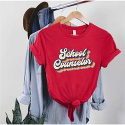 retro school counselor shirt,  school counselor gift, back to school shirt, counseling gift, teacher appreciation gift,