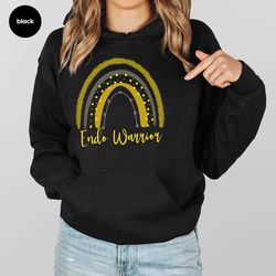 hooded sweatshirts and warrior sweaters for endometriosis, sweatshirt for endometriosis, long sleeve shirt for endometri