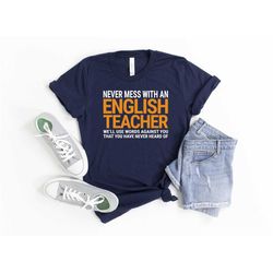 english teacher's shirt, funny english teacher gift, english teacher gift, grammar tee, funny grammar tee, never play wi