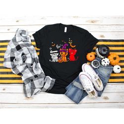 little cute halloween cats shirt, halloween boo cat shirt, happy halloween shirt, halloween party, cat lover tee, funny
