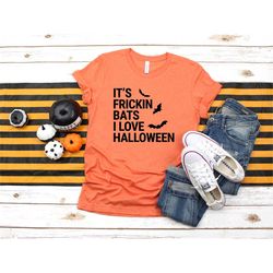 it's frickin 'bats i love halloween t-shirt, halloween t-shirt, halloween costume, halloween party tee, halloween's funn