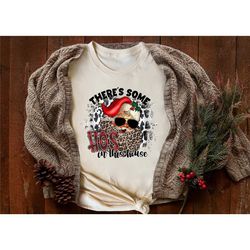 christmas santa shirt, retro santa shirt, there's some hos in this house shirt,gift for christmas,retro christmas ,chris