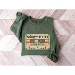 vintage 1990 shirt,33rd birthday gift for women, 1990 retro shirt, 33rd birthday woman,33rd birthday gift for men,33rd b