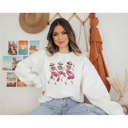skeleton dancing christmas shirt, skeleton dance sweatshirt, christmas lights sweatshirt, skull christmas sweatshirt,chr