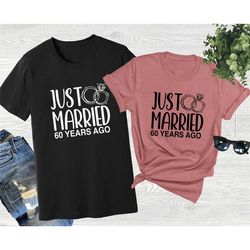 60th wedding anniversary shirts, 60th wedding shirt, married 60 years, mom dad mother father gift, 60th anniversary gift