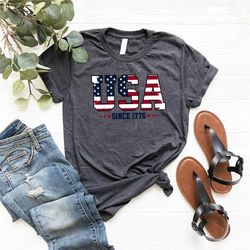 usa since 1776 shirt, american shirts, 4th of july gifts, fourth of july apparel, 4th of july outfits, usa shirts, 4th o