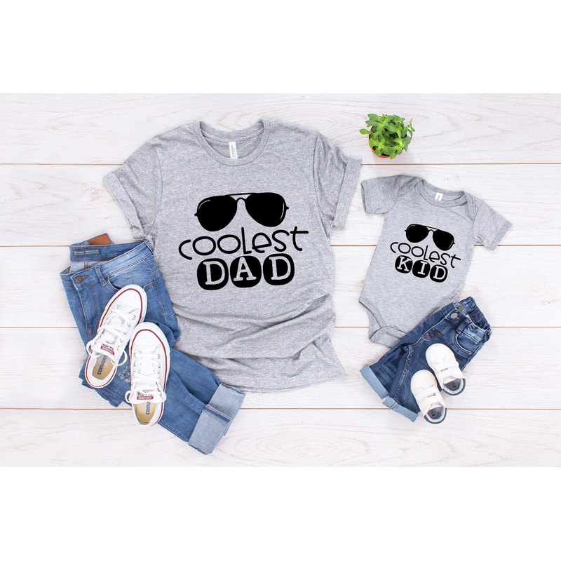 Daddy and Me Shirt, The Coolest Dad Shirt, The Coolest Kid Shirt, Fathers Day Matching, Dad and Daughter Matching Tees,Dad Son Matching Tees.jpg
