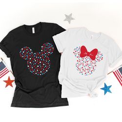 disney mickey minnie patriotic t-shirt, mickey minnie stars, disney mickey shirt, cute 4th of july shirt, patriotic shir