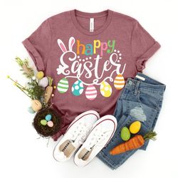 happy easter, chillin with my peeps, hip hop happy easter shirt, gnomes easter shirt, bunny with glasses shirt, kids eas