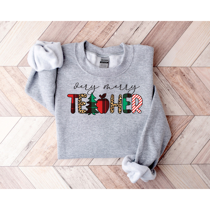 Merry Teacher Sweatshirt,Teacher Christmas Shirt,Christmas Gift For Teacher,Teacher Christmas Gift,Christmas Sweatshirt,Holiday Sweatshirt.jpg
