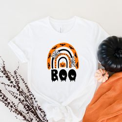 rainbow boo shirt, halloween party, halloween boo shirt, halloween ghost shirt,halloween boo kids shirt,hocus pocus shir