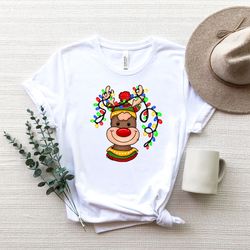 rudolph christmas shirt,merry christmas reindeer shirt, reindeer shirt, christmas family shirt,xmas rudolph shirt,xmas h