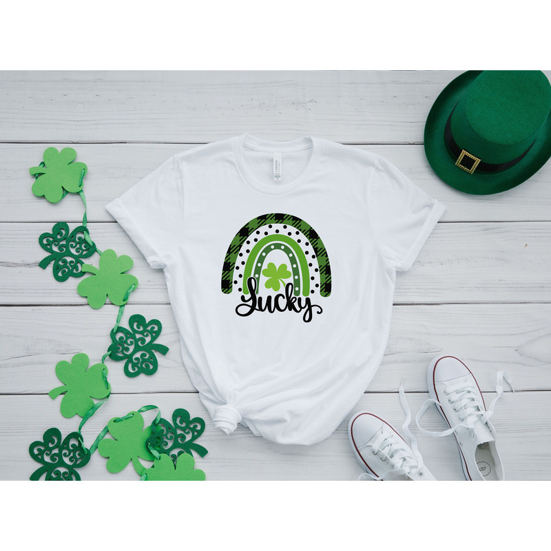 St. Patricks Day Shirt, St.Patrcik Lucky Rainbow Shirt, Shamrock Shirt, Lucky St.Patrick, Irish Shirt, Irish Womens Shirt, St Patrick Lucky.jpg