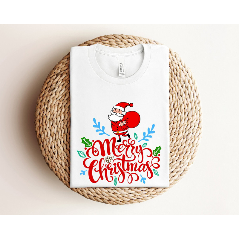 Merry Christmas Santa Shirt, Merry Christmas Shirt, Christmas Family Shirt, Christmas Love Shirt, Christmas Matching Shirt, Christmas Gift.jpg